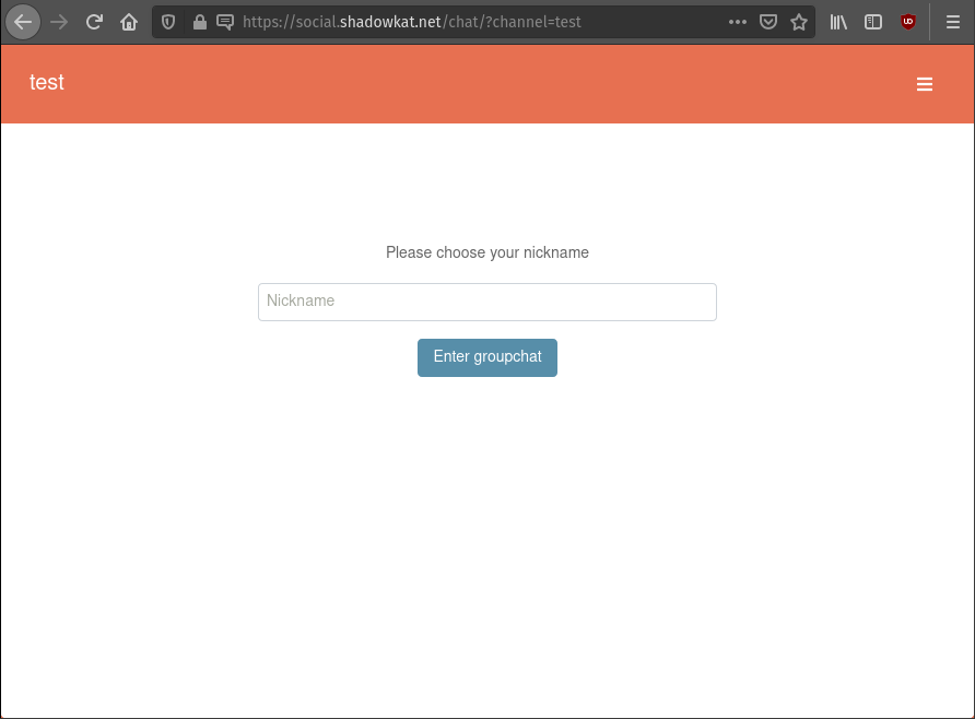 ConverseJS asking for a nickname to use in the channel you're about to join.